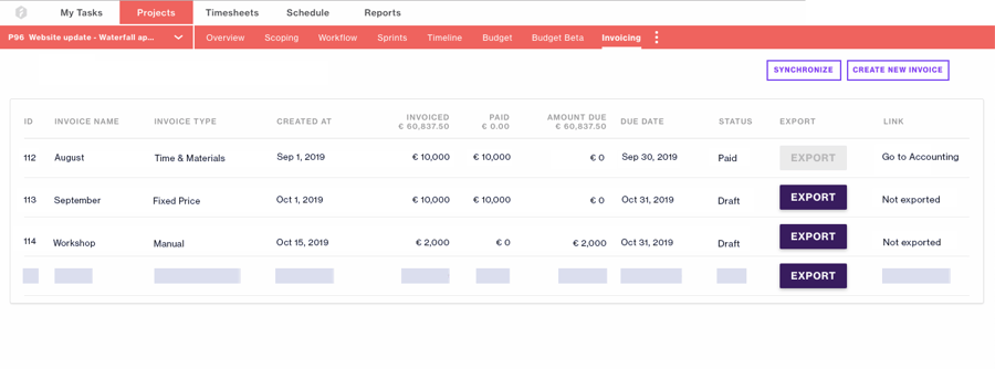 Automated invoiving in Forecast with ease