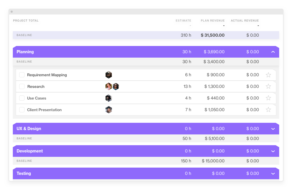 baseline in scoping a project