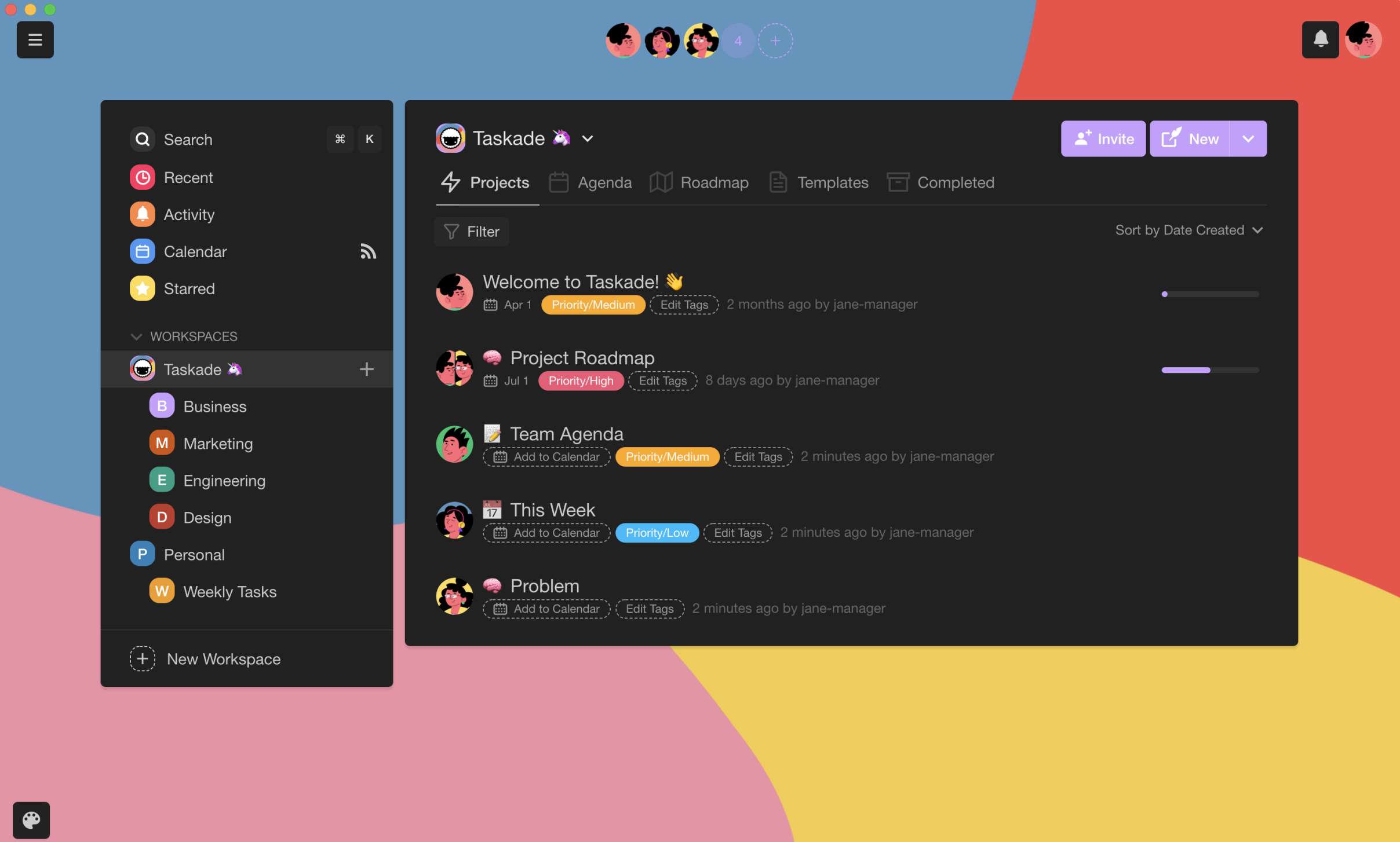 Taskade AI task management